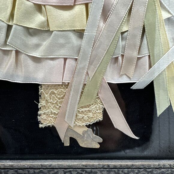 Vintage Ribbon Lady Picture 1920 / 1930 Art Deco - Picture 12 of 13